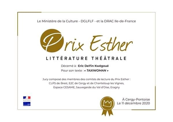 Cameroun : Le théâtre camerounais honoré en France, Eric Dephin KWEGOUE remporte le prix ESTHER
