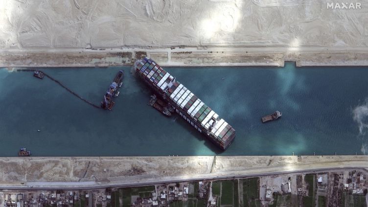 Égypte : Activités en Blocage au  canal de Suez