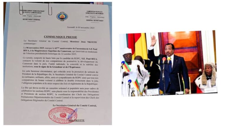 Présidentielle 2025: Vers une prestation de serment de Paul Biya le 6 ...
