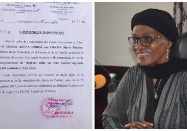 Le Gouvernement octroie un appui financier de 266 millions de FCFA pour l’enregistrement de 26 691 enfants à l’état civil