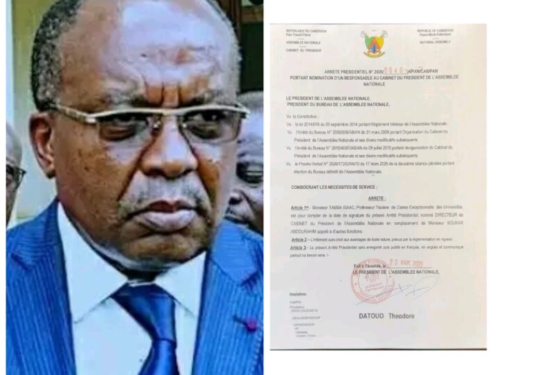 Assemblée Nationale : Pr ISAAC TAMBA, VERS LA MATURATION DU CONTRÔLE DU GOUVERNEMENT