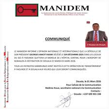 Anicet Ekane : la dépouille du leader du MANIDEM transférée à Douala