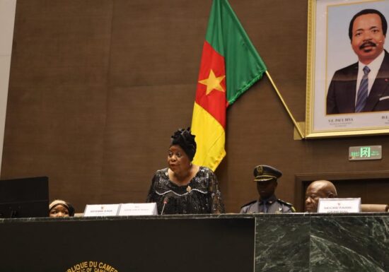 DISCOURS D’OUVERTURE DE L’HONORABLE SOPPO TOUTE MARLYSE, DOYENNE D’AGE DE L’ASSEMBLEE NATIONALEDU CAMEROUN