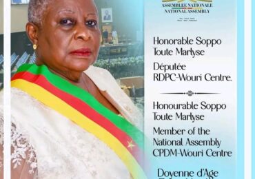 DISCOURS D’OUVERTURE DE L’HONORABLE SOPPO TOUTE MARLYSE, DOYENNE D’AGE DE L’ASSEMBLEE NATIONALEDU CAMEROUN